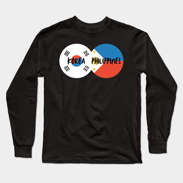 Korean Filipino - Korea, Philippines Long Sleeve T-Shirt by The Korean Rage